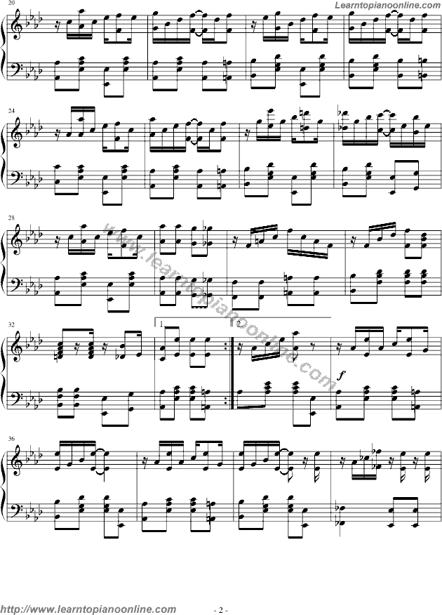 Maple Leaf Rag by Scott Joplin Piano Sheet Music Free