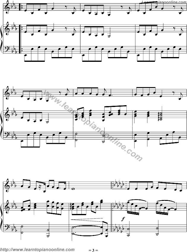 when christmas comes to town Piano Sheet Music Free