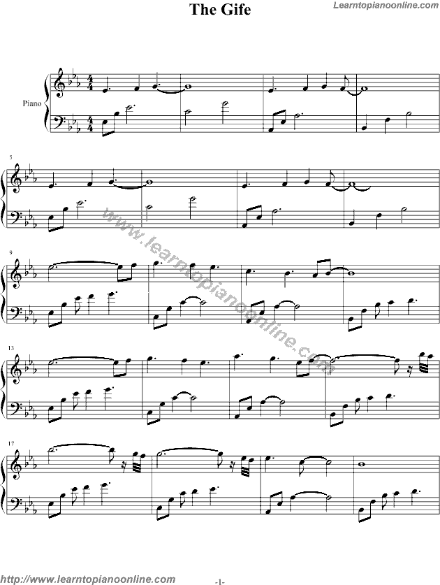 The Gife by David Nevue Piano Sheet Music Free