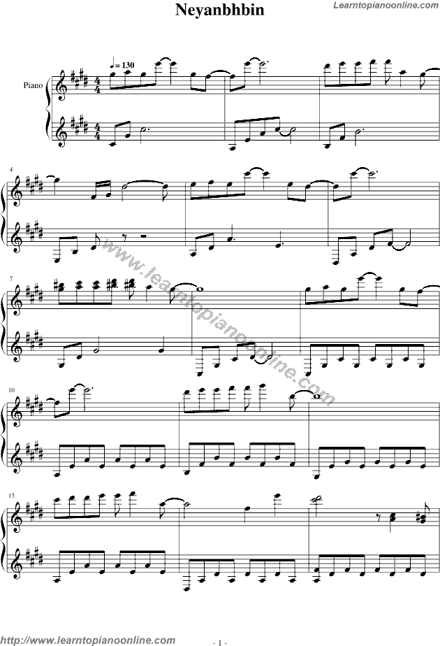 Sad Angel Neyanbhbin by Igor Krutoy Free Piano Sheet Music