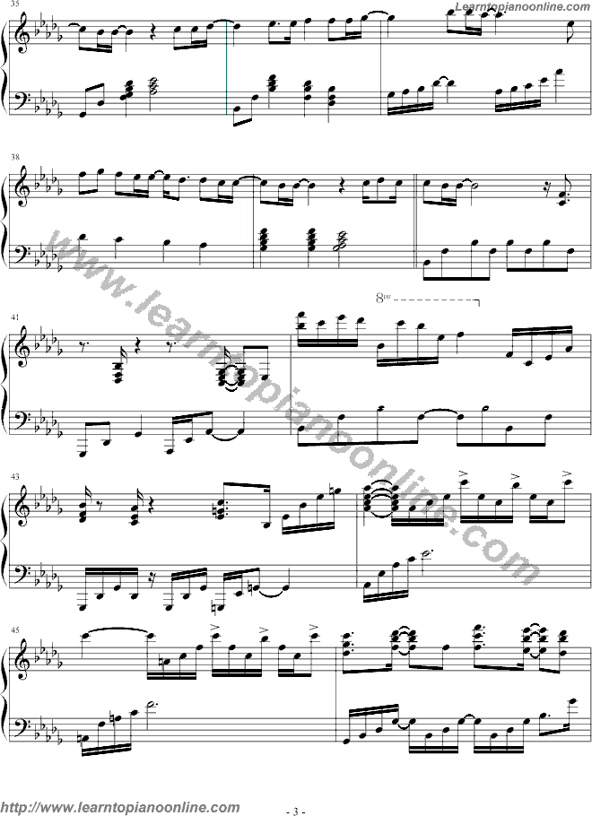 Crucify My Love by X-Japan Free Piano Sheet Music