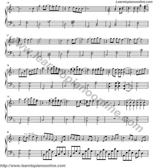 Nagai Aida a long time by Kiroro Free Piano Sheet Music