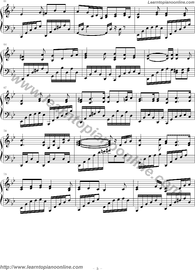 Kagayaku Sora no Shijima ni wa In the Silence of the Shining Sky by Kalafina Free Piano Sheet Music