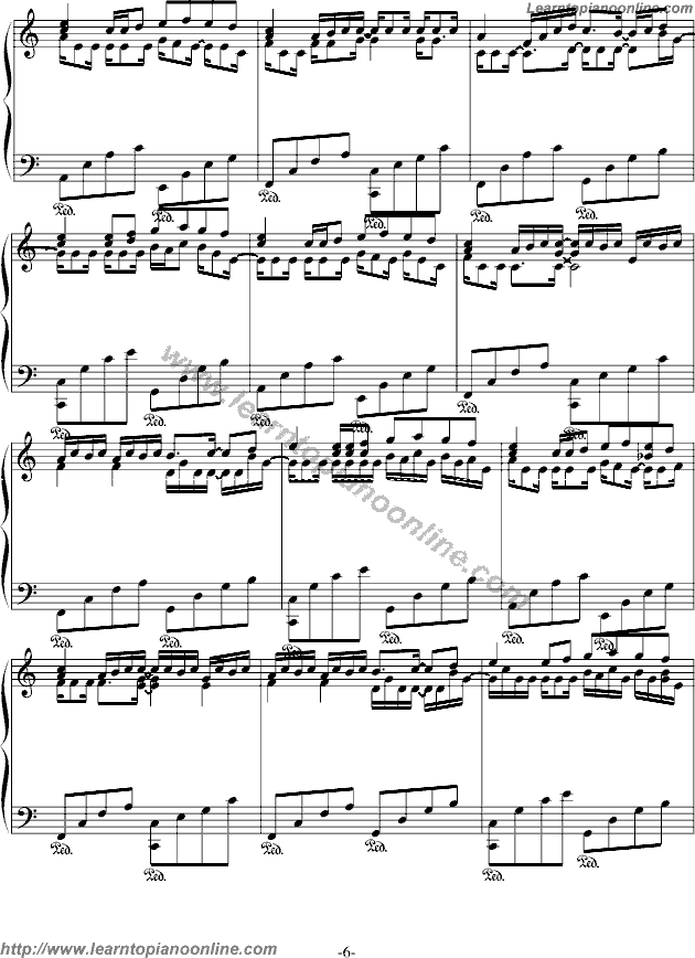 Johann Pachelbel - Canon in C Major Piano Sheet Music Free